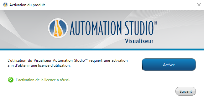 Installation d'Automation Studio édition Visualiseur